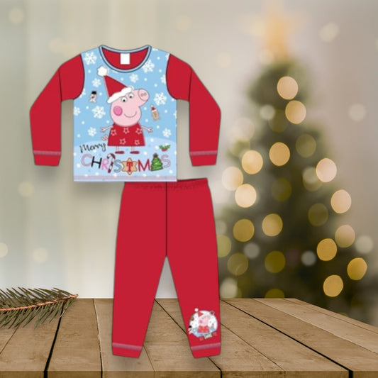 Christmas Peppa Girls Pyjama Set