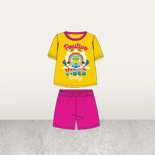 Minions Short Girls Pyjama Set